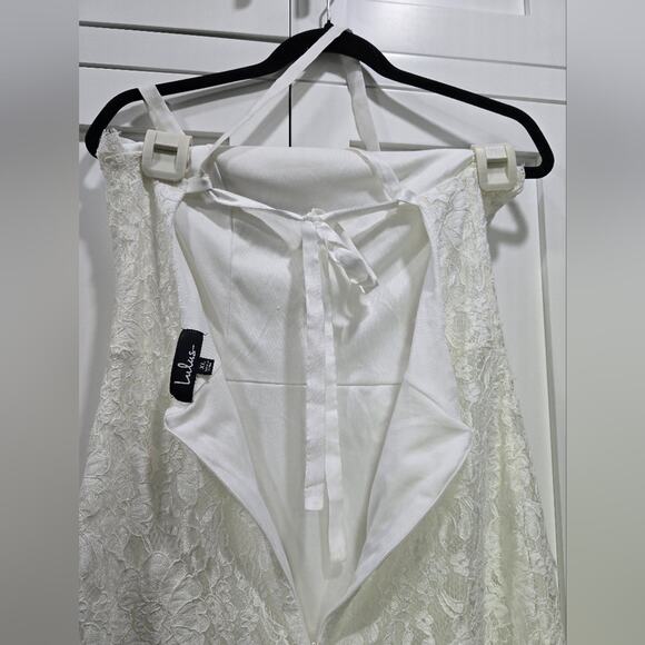 💍Lulus Wishful Wanderings White Lace Bodycon Midi Dress - Size XL🤍 - Picture 9 of 15